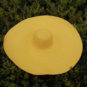25CM Wide Brim Oversized Beach Hats For Women Large Straw Hat UV Protection Foldable Sun Shade Hat Wholesale Dropshipping