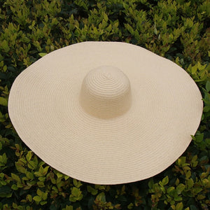 25CM Wide Brim Oversized Beach Hats For Women Large Straw Hat UV Protection Foldable Sun Shade Hat Wholesale Dropshipping