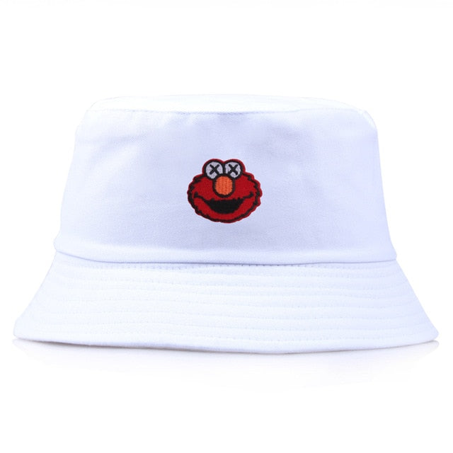 Cartoon Pattern Double-sided Cotton Men Bucket Hat Casual Wild Women Basin Hat Fisherman Hats Outdoor Shade Accessories