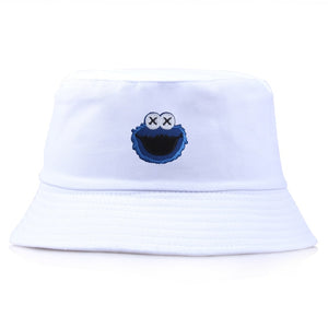 Cartoon Pattern Double-sided Cotton Men Bucket Hat Casual Wild Women Basin Hat Fisherman Hats Outdoor Shade Accessories