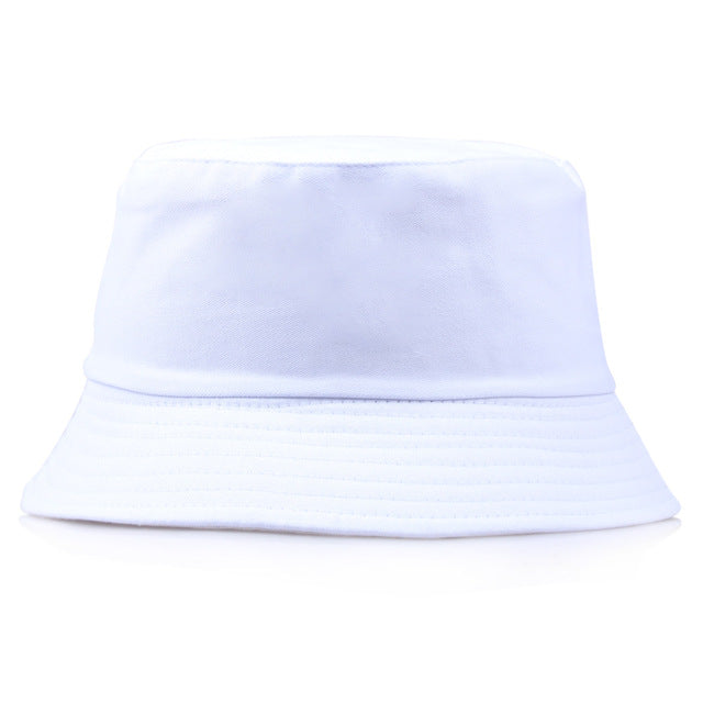 Embroidery Aliens Foldable Bucket Hat Women Men Soild Cotton Fishing Beach Sun Hats Bob Summer Outdoor Fisherman Hip Hop Caps