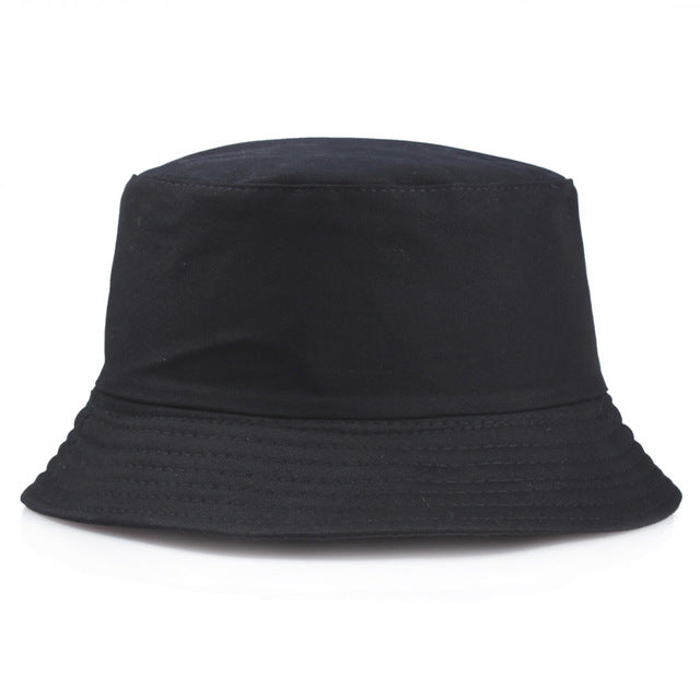 Embroidery Aliens Foldable Bucket Hat Women Men Soild Cotton Fishing Beach Sun Hats Bob Summer Outdoor Fisherman Hip Hop Caps