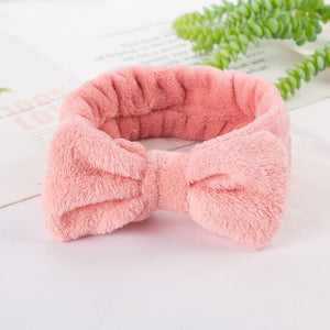 Microfiber Absorbent Towel Turban Hat Fashion Women Coral Fleece Thickened Shower Cap Bowknot Quick-drying Turban Sleeping Cap