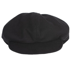 [EAM] Women Black Foldable Fishermen Hat New Round Dome Temperament Fashion Tide All-match Spring Autumn 2020 1T535